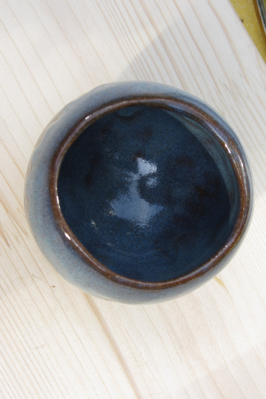 Ritualkakaobecher in Eisblau