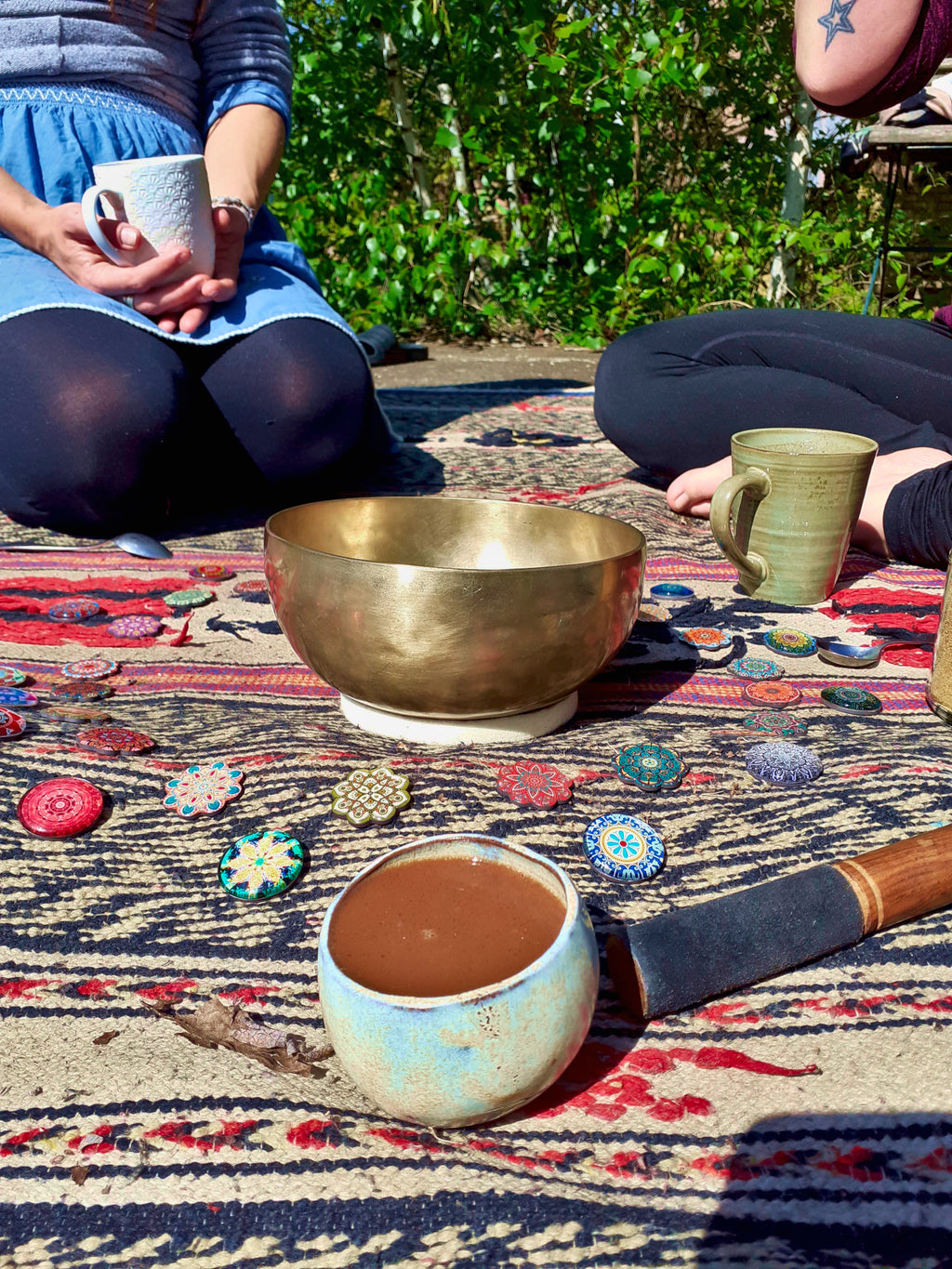 Ritualkakakobecher in Perlmutt